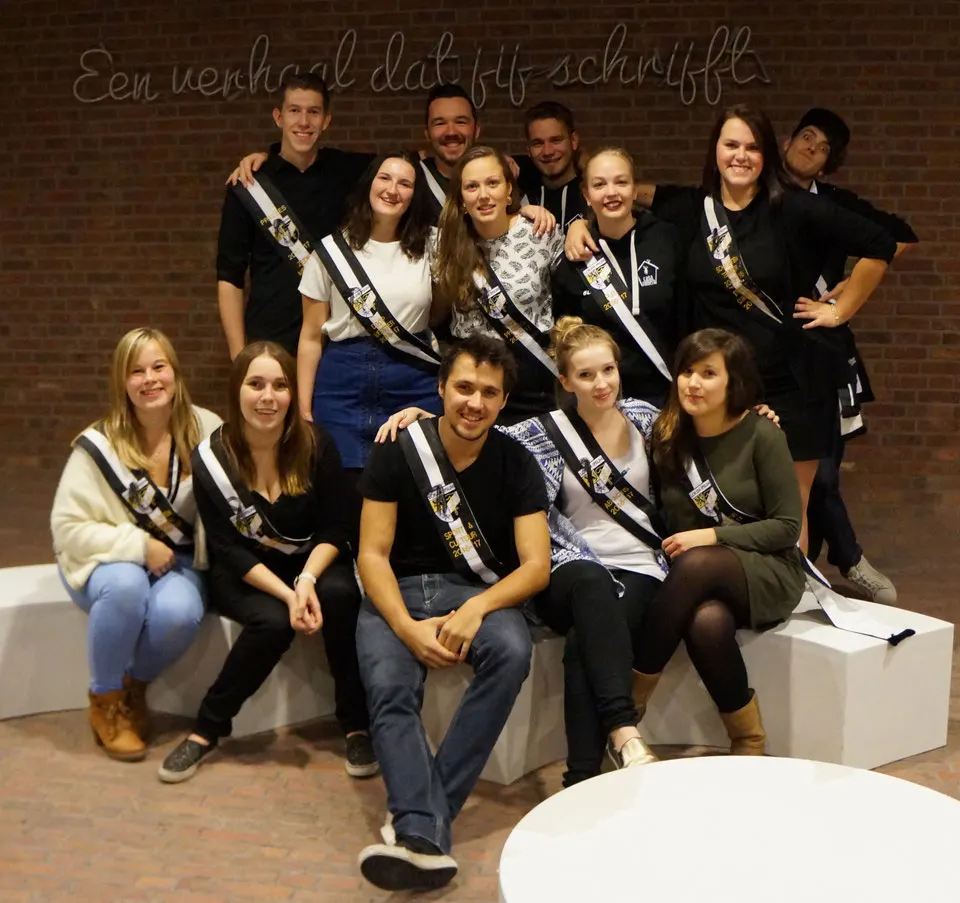 Groepsfoto van het praesidium 2016-'17